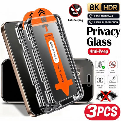 Privacy screen protector 3-Pack for iPhone 15–17