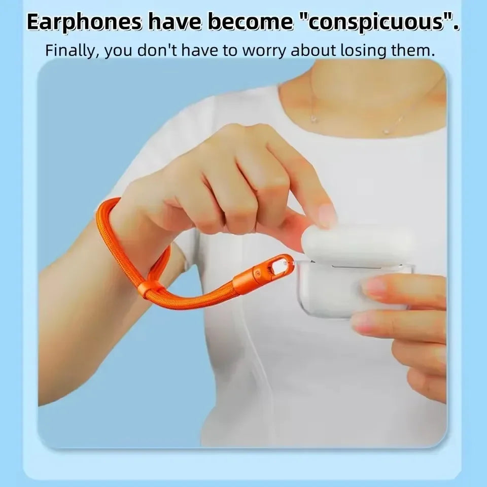 Anti-drop crossbody phone lanyard with 360° rotating clip, view 6