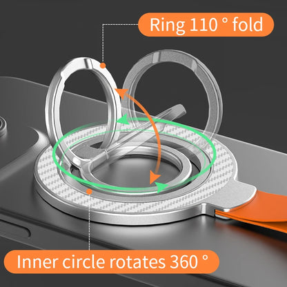 Double-sided magnetic ring grip with hand strap, view 6