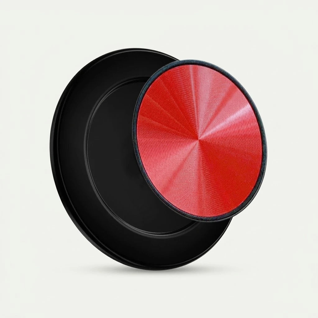 CD pattern magnetic phone grip, red
