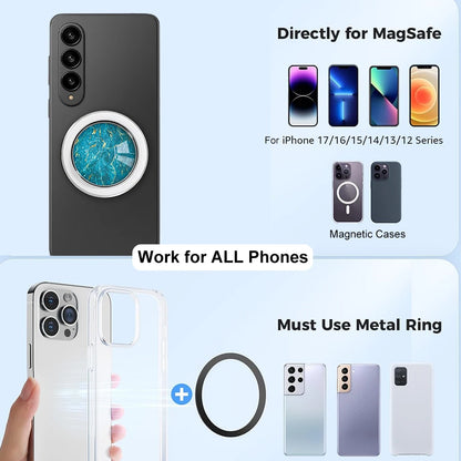 Magnetic expanding phone grip, view 4