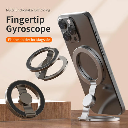 Foldable magnetic ring grip, view 3