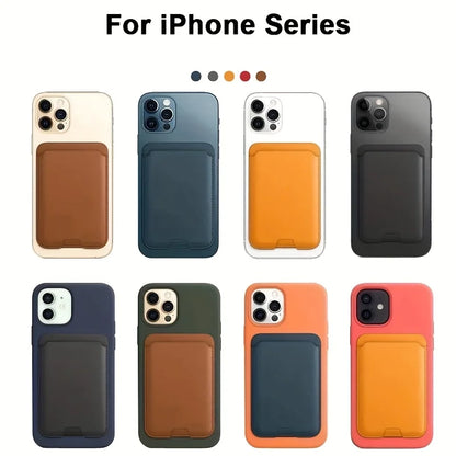 PU leather magnetic card holder for iPhone 12–18 Pro Max, view 5