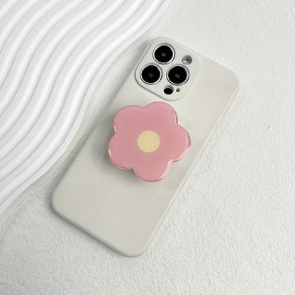 Clear flower expandable phone grip and stand, view 8