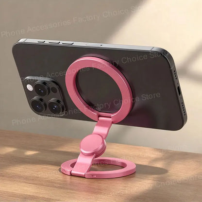 Foldable magnetic ring grip, rose