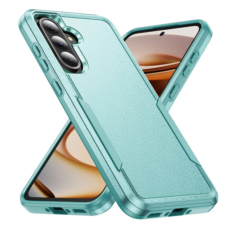 Hard PC+TPU armor case for Samsung Galaxy S and A series, green