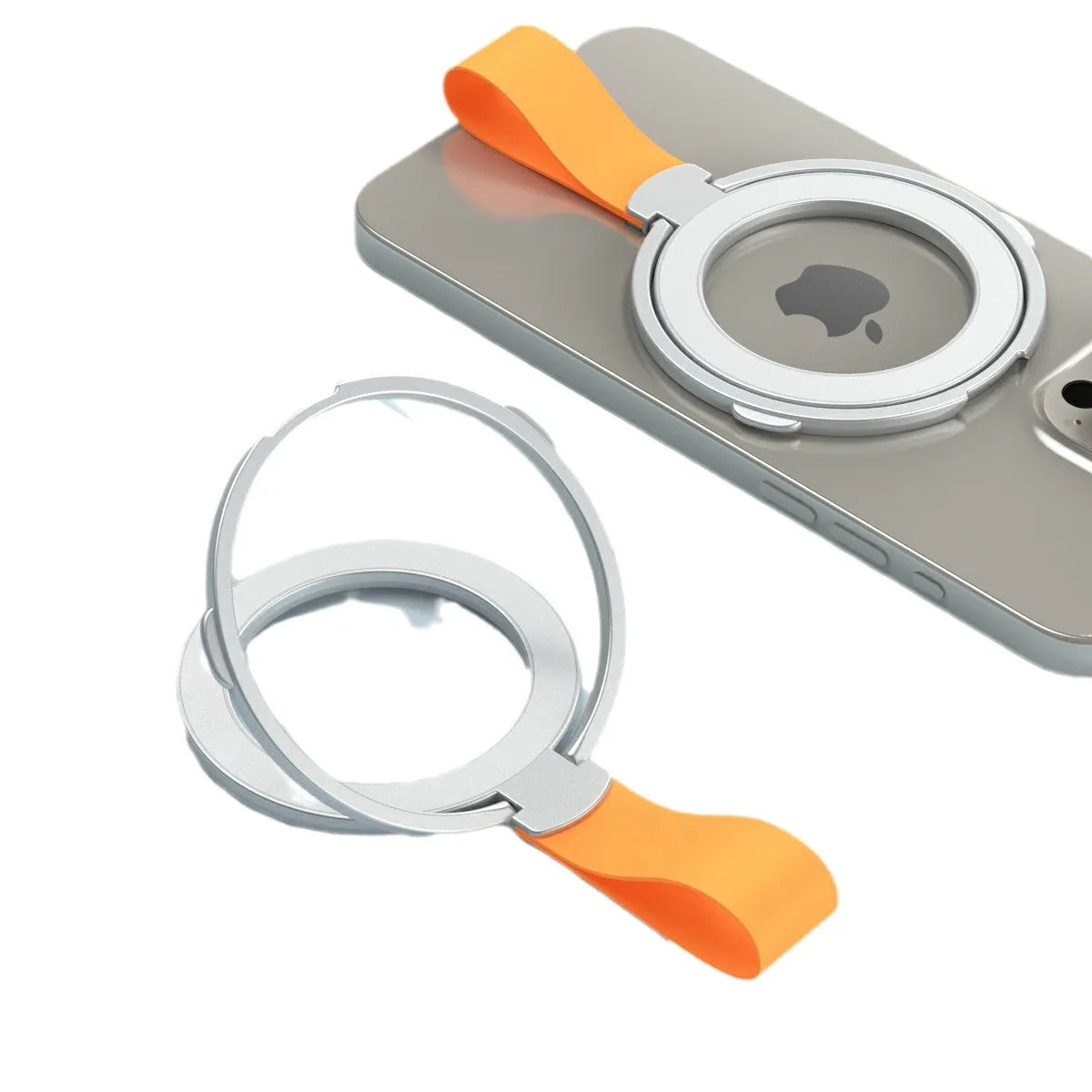 Aluminum ring holder with strap, view 3
