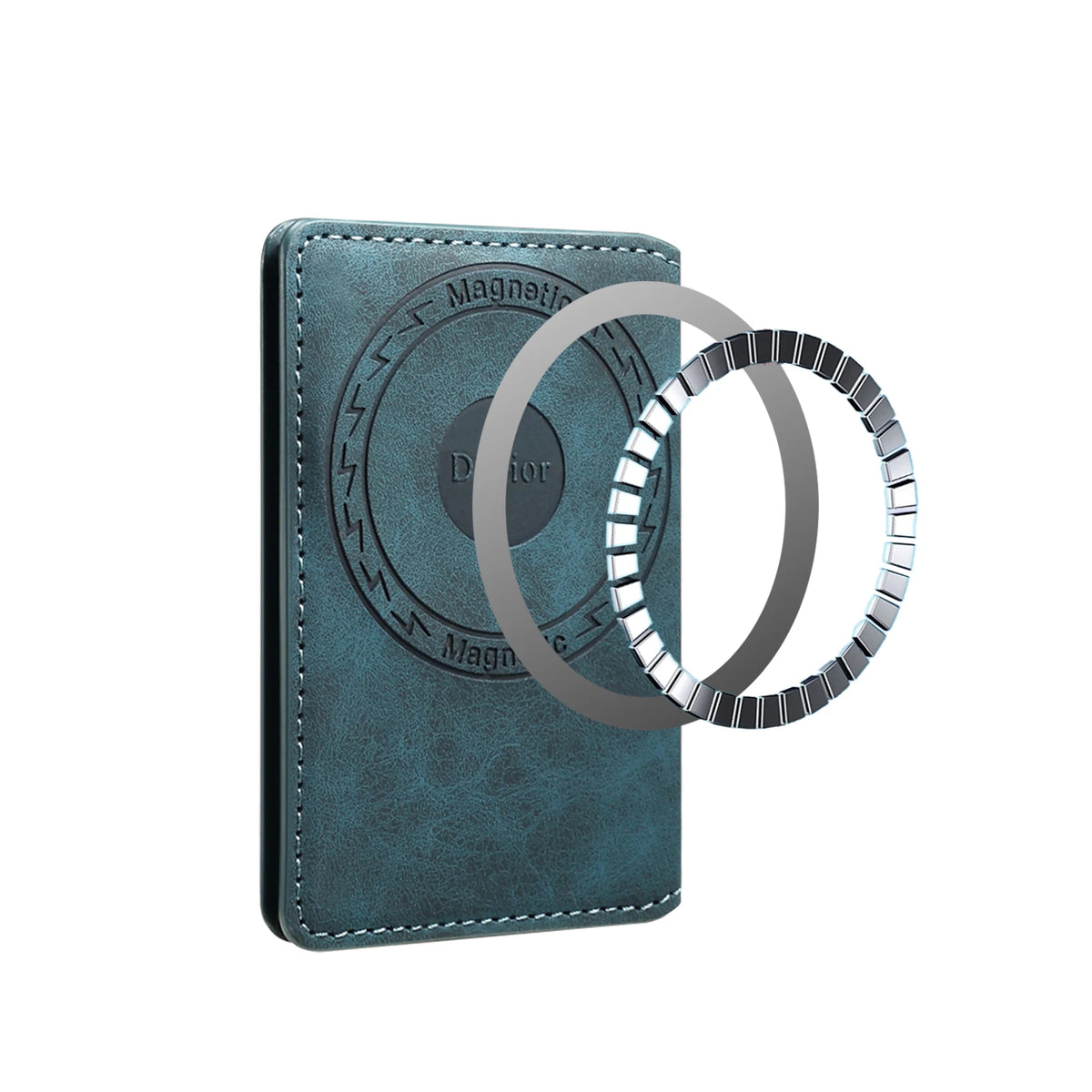 Magnetic PU leather card wallet, view 3