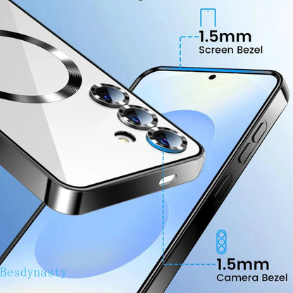 Plated magnetic case for Samsung Galaxy S22–S26, view 4