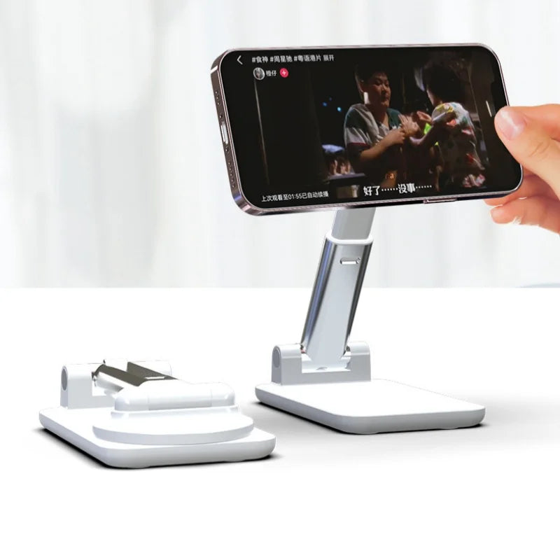 Foldable magnetic desktop phone stand with adjustable height, view 5