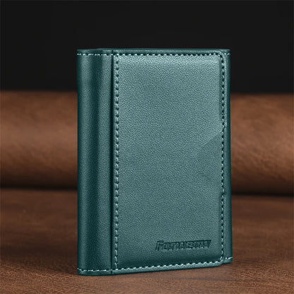 Detachable magnetic wallet case, green