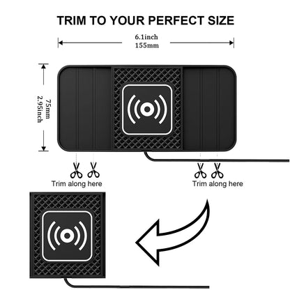 15W non-slip wireless charging pad for car, view 8