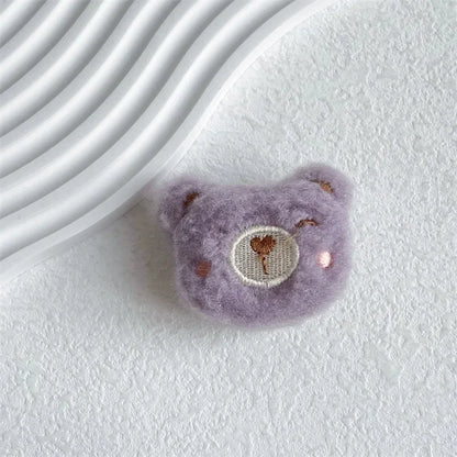 Fluffy plush bear folding phone grip, view 20