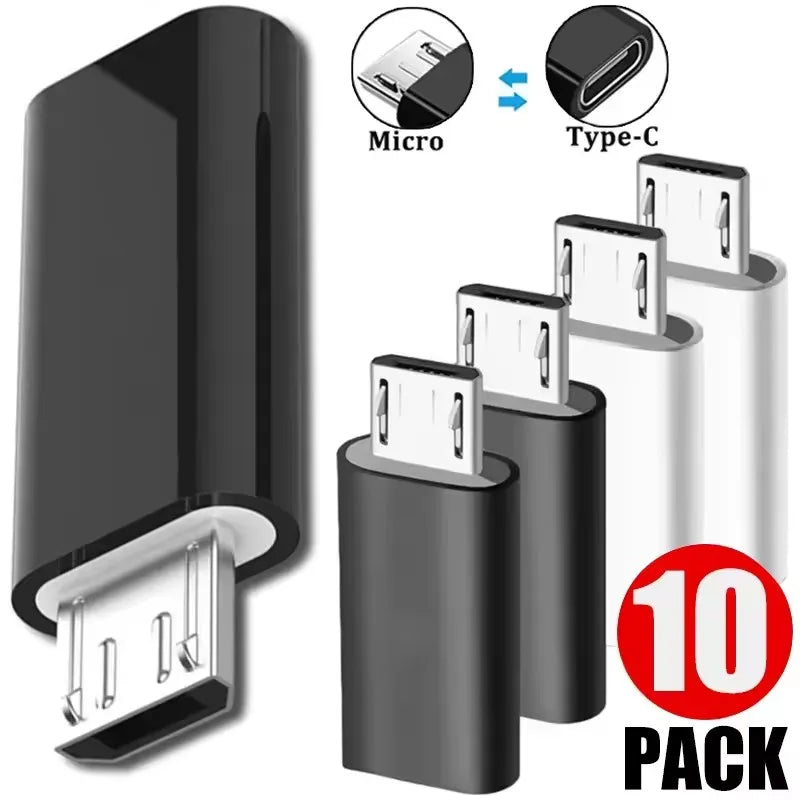 Micro USB female to USB-C male OTG adapter