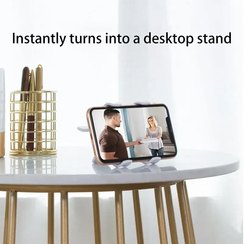 Bedside phone holder with flexible long arm and swivel headrest, view 7