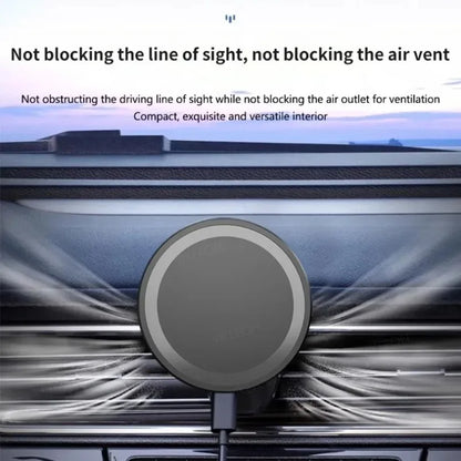 Magnetic air vent wireless charging car mount for MagSafe, view 4