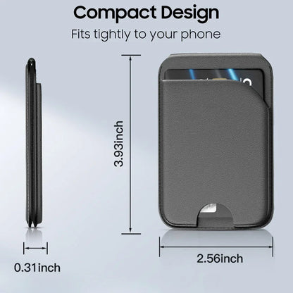 Magnetic leather wallet with stand, view 6