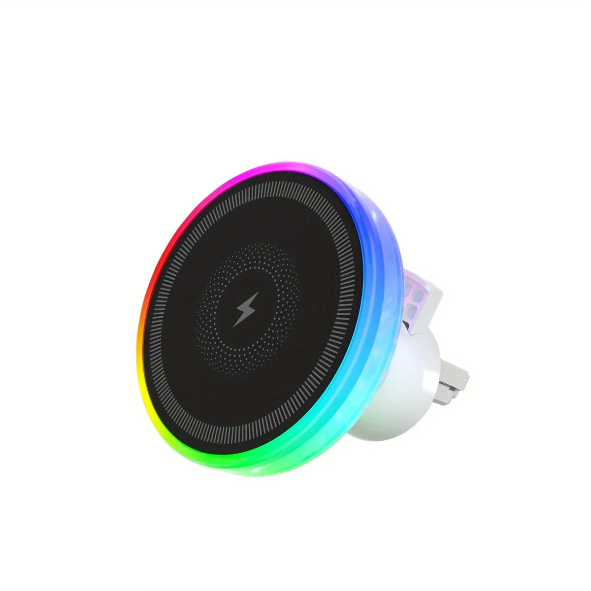 RGB light magnetic wireless charging car vent mount for MagSafe, view 7