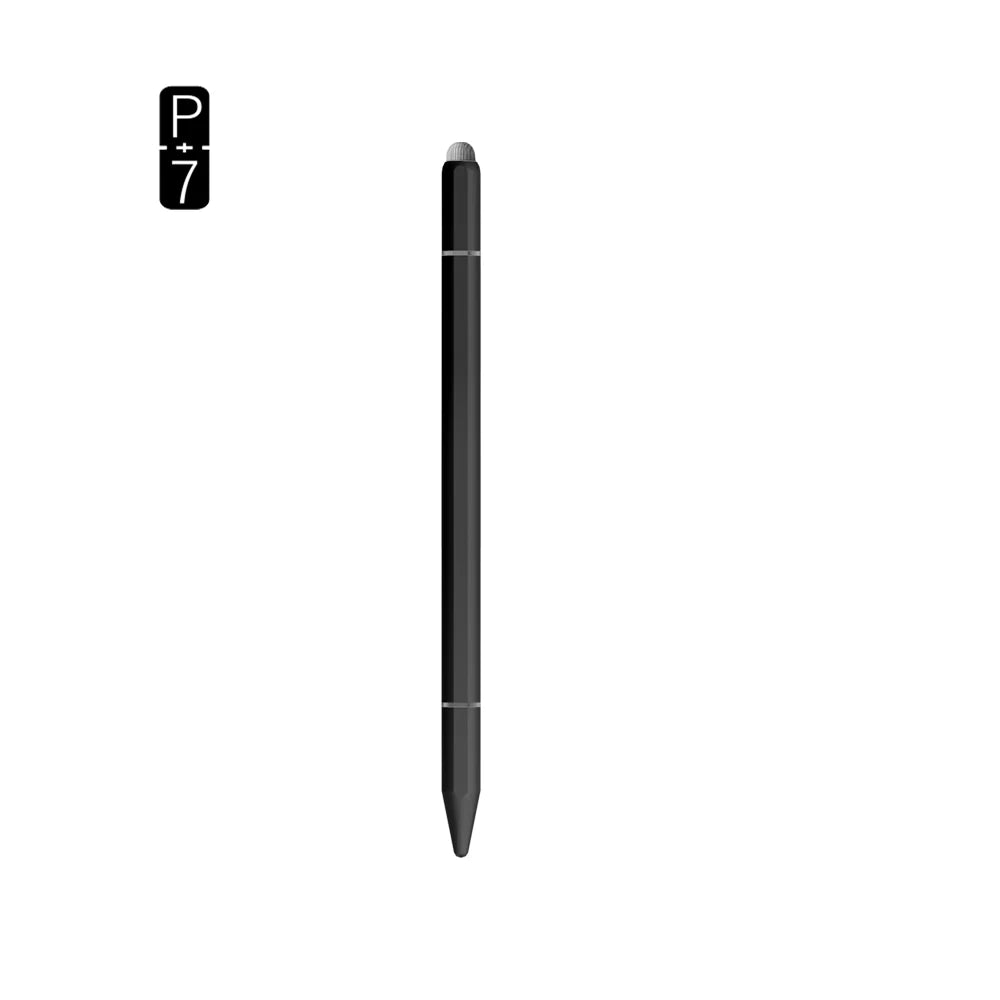 Universal touch screen stylus with three tips and ballpoint pen, BP28 black
