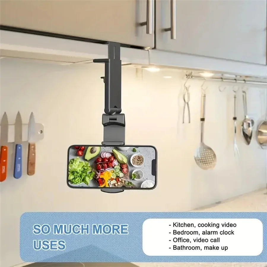 Foldable airplane phone holder for travel and seatback use, view 3