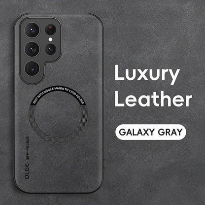 MagSafe magnetic case for Samsung Galaxy S20–S26, grey