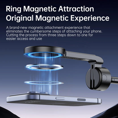 Magnetic selfie stick tripod, view 2