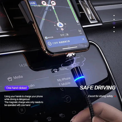 5A 3-in-1 magnetic luminous charging cable, view 5