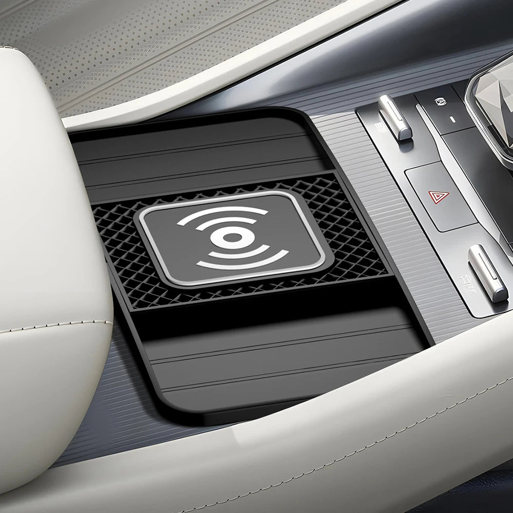 15W non-slip wireless charging pad for car, view 2