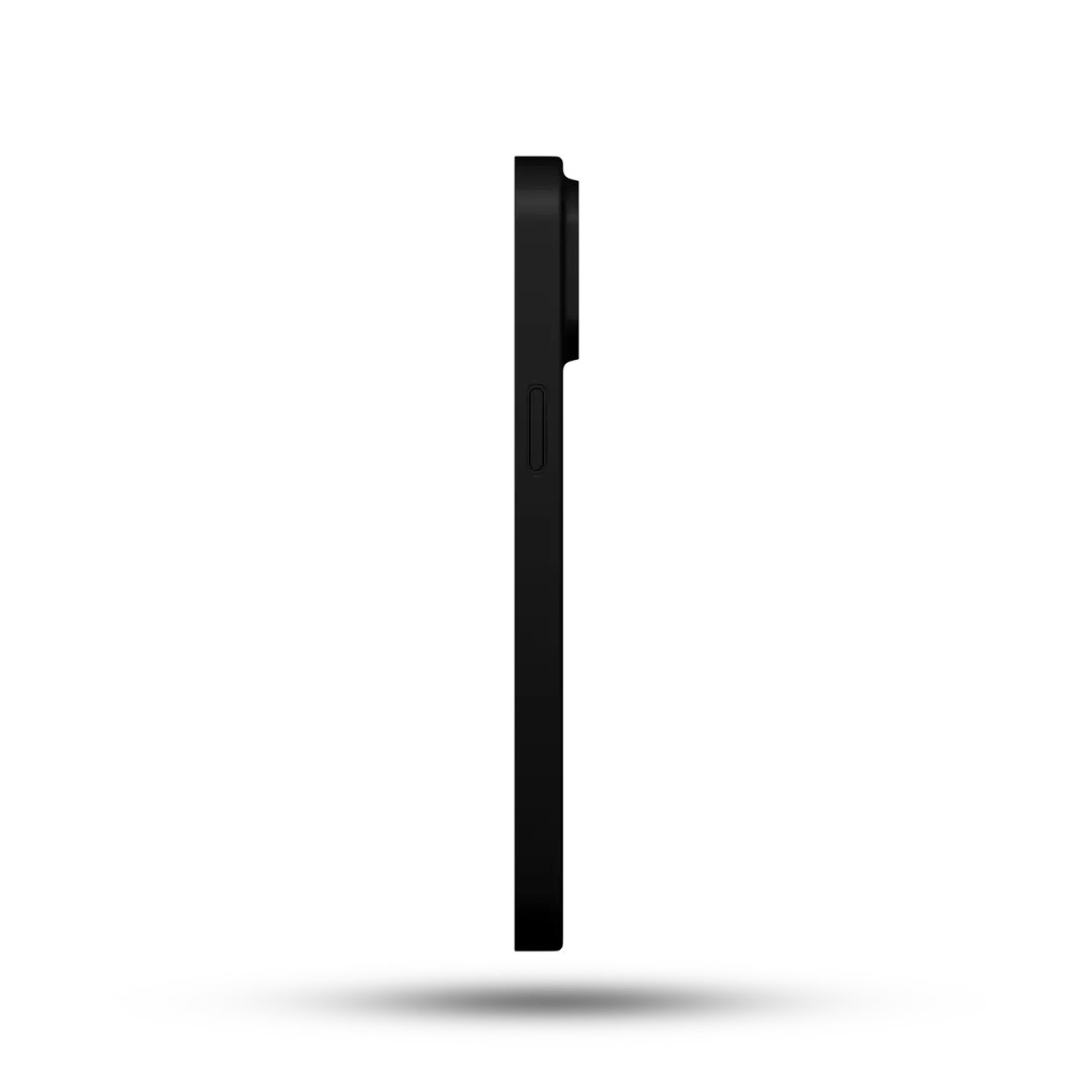 Side view of Black iPhone Case