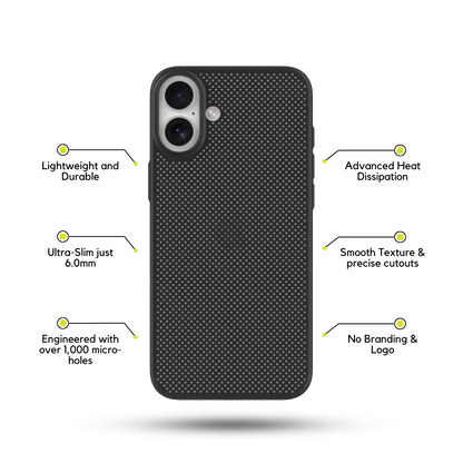 Solid Black MagSafe Phone Case 