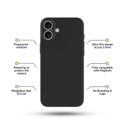 Solid Black Phone Case