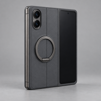 Ring-Stand Magnetic Case – iPhone Duo — back view