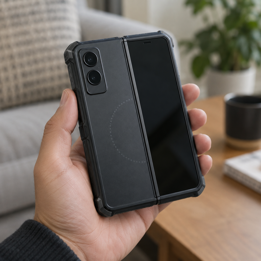Hybrid Shell MagSafe Armour Case – iPhone Duo — in hand
