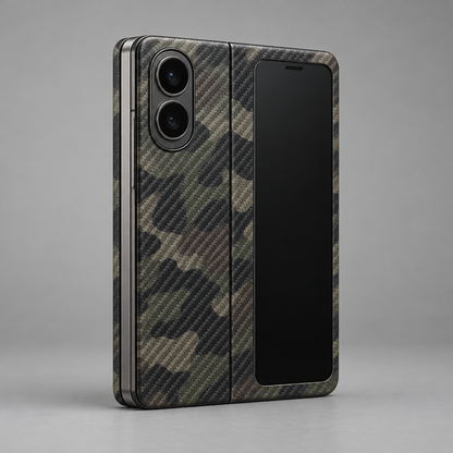 Camo Carbon Slim Case – iPhone Duo — back view