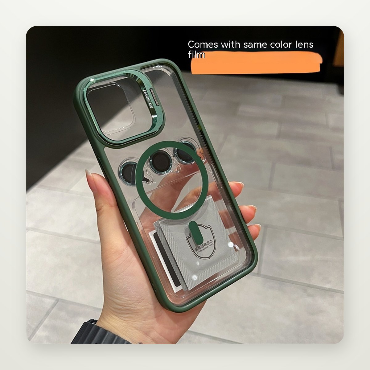 Hidden Lens Stand MagSafe Case for iPhone 16 Series