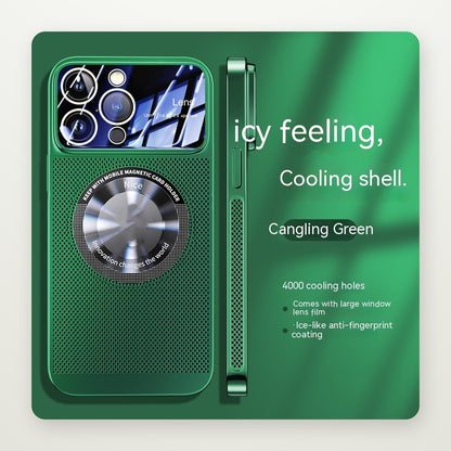 Electroplated Wide-Window Cooling MagSafe Case for iPhone 11–16