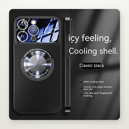 Electroplated Wide-Window Cooling MagSafe Case for iPhone 11–16