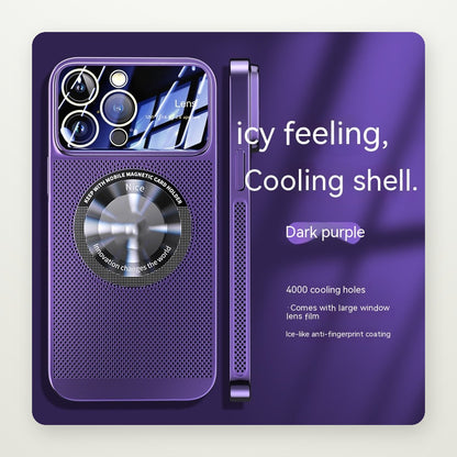 Electroplated Wide-Window Cooling MagSafe Case for iPhone 11–16