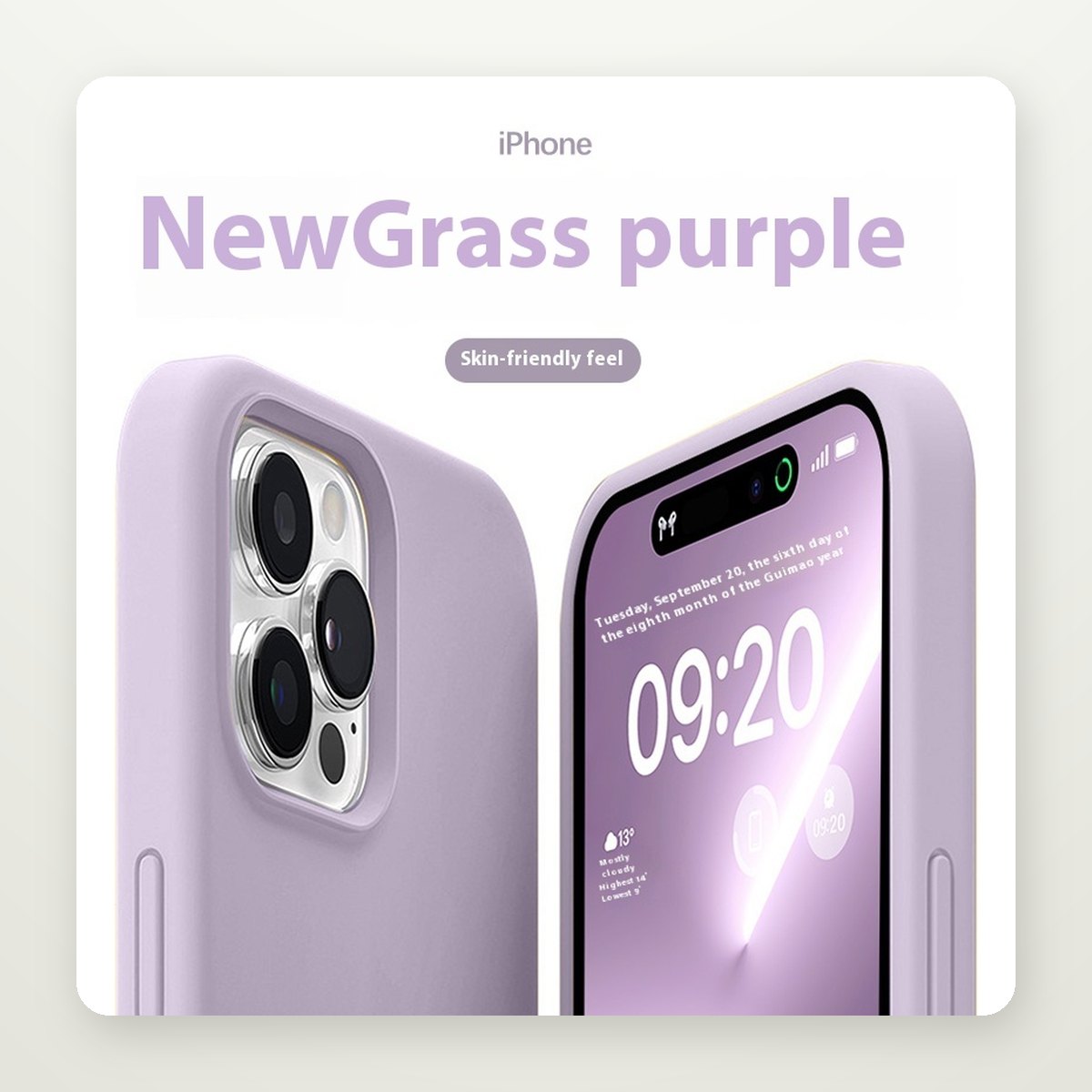 Soft-Touch Liquid Silicone Case for iPhone 15 & 16 Series
