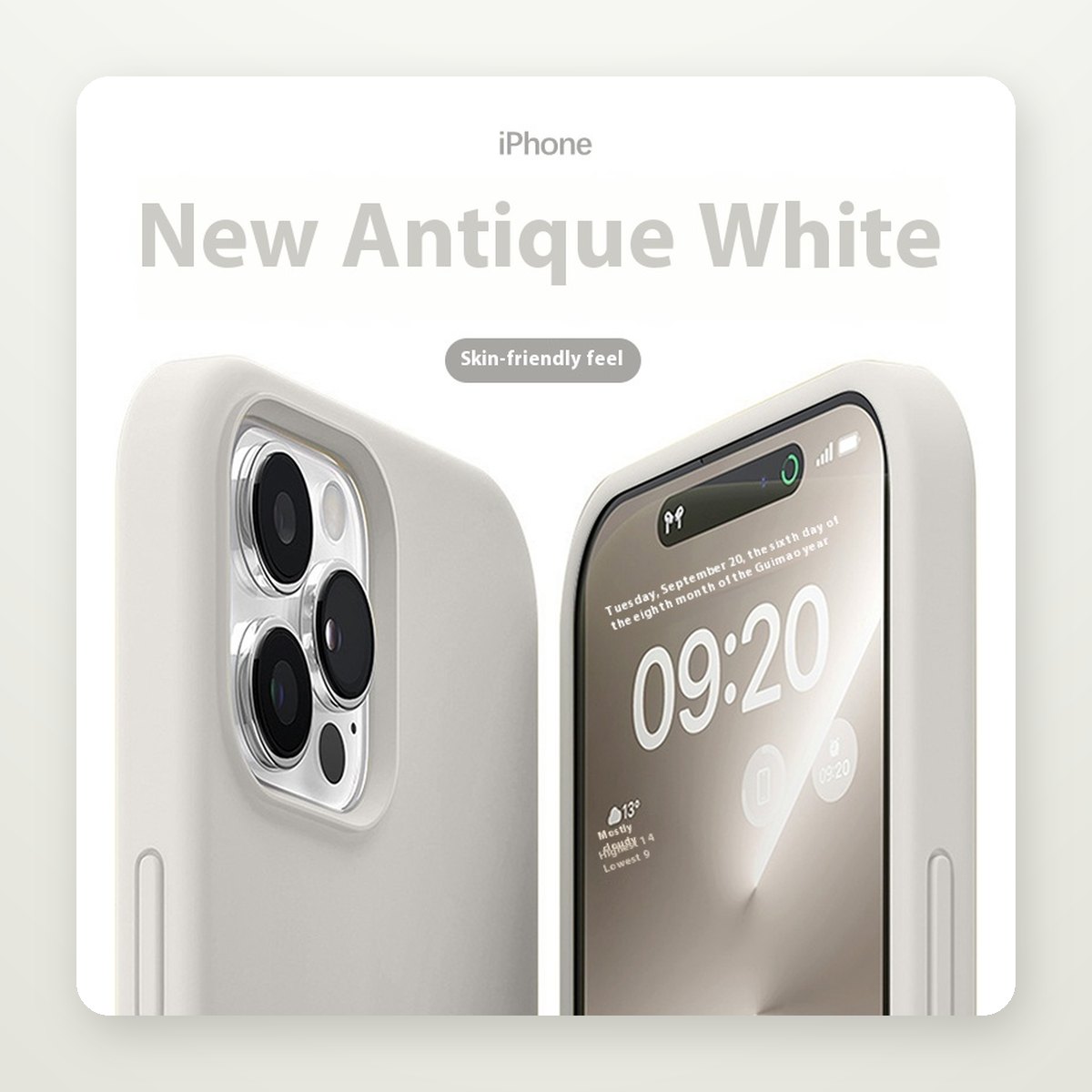 Soft-Touch Liquid Silicone Case for iPhone 15 & 16 Series