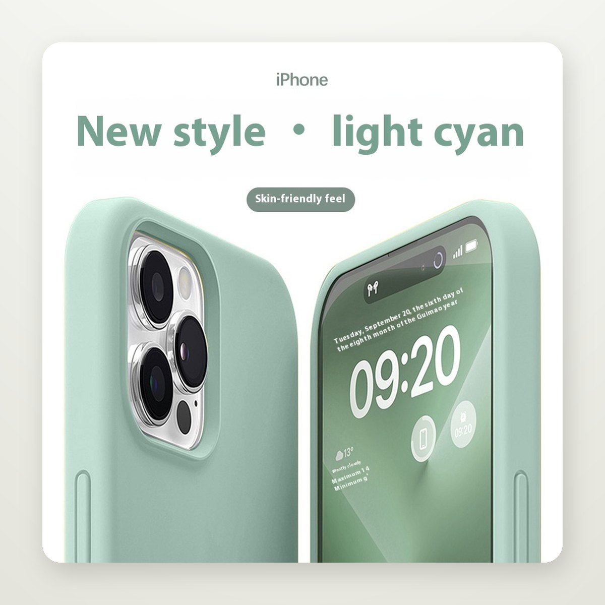 Soft-Touch Liquid Silicone Case for iPhone 15 & 16 Series
