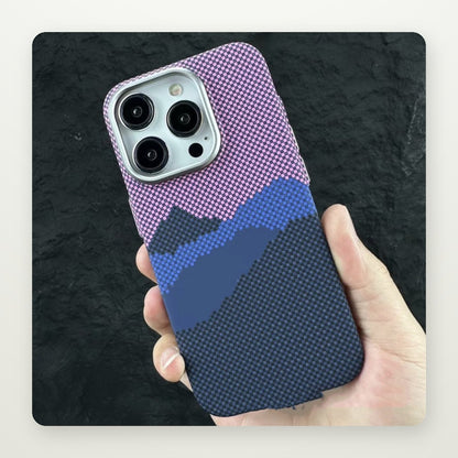 Plaid Carbon-Weave MagSafe Case for iPhone 12–16