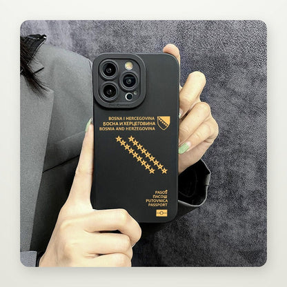 Yellow Star Graphic Black Case for iPhone 11–16