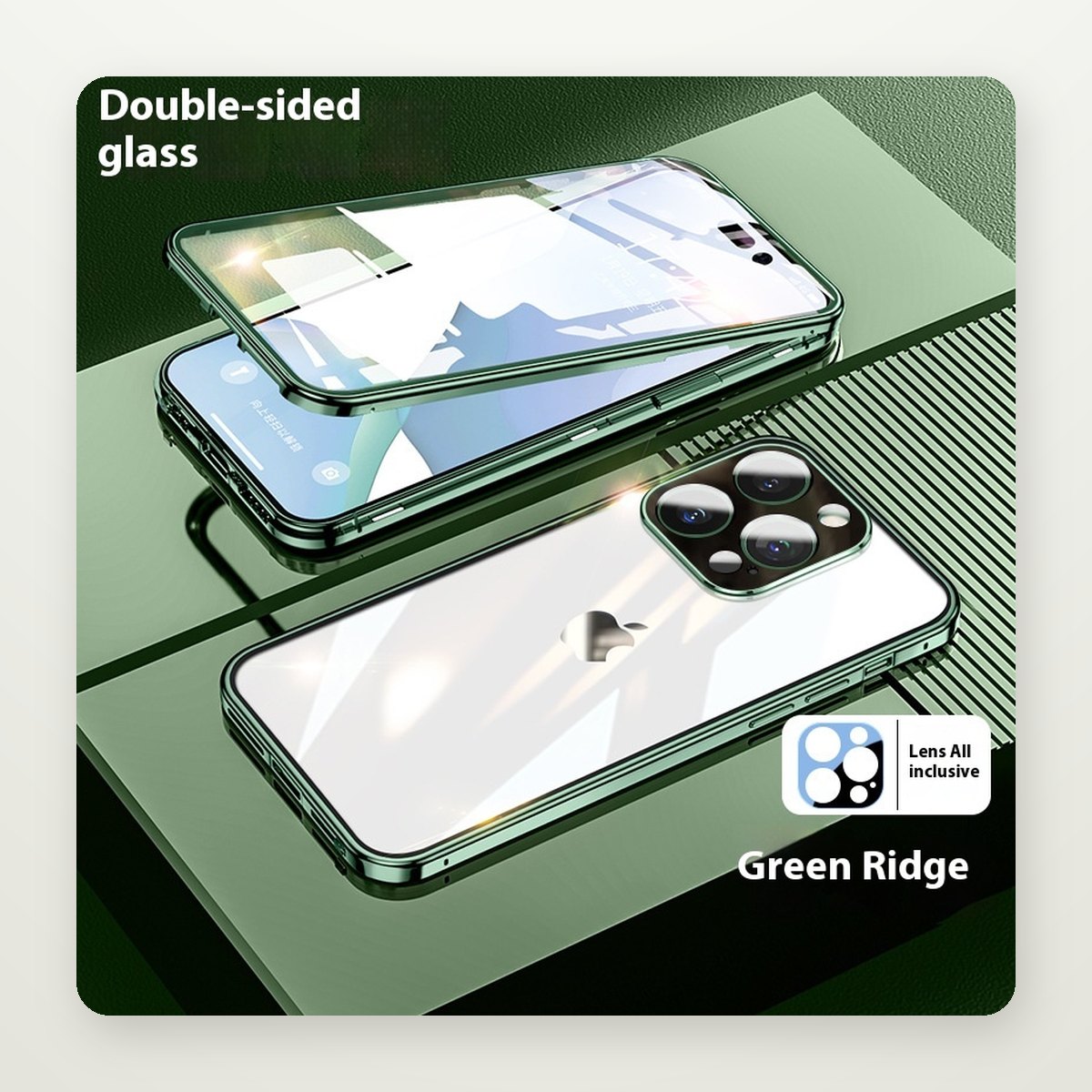 Double-Sided Glass MagSafe Case for iPhone 16 Series