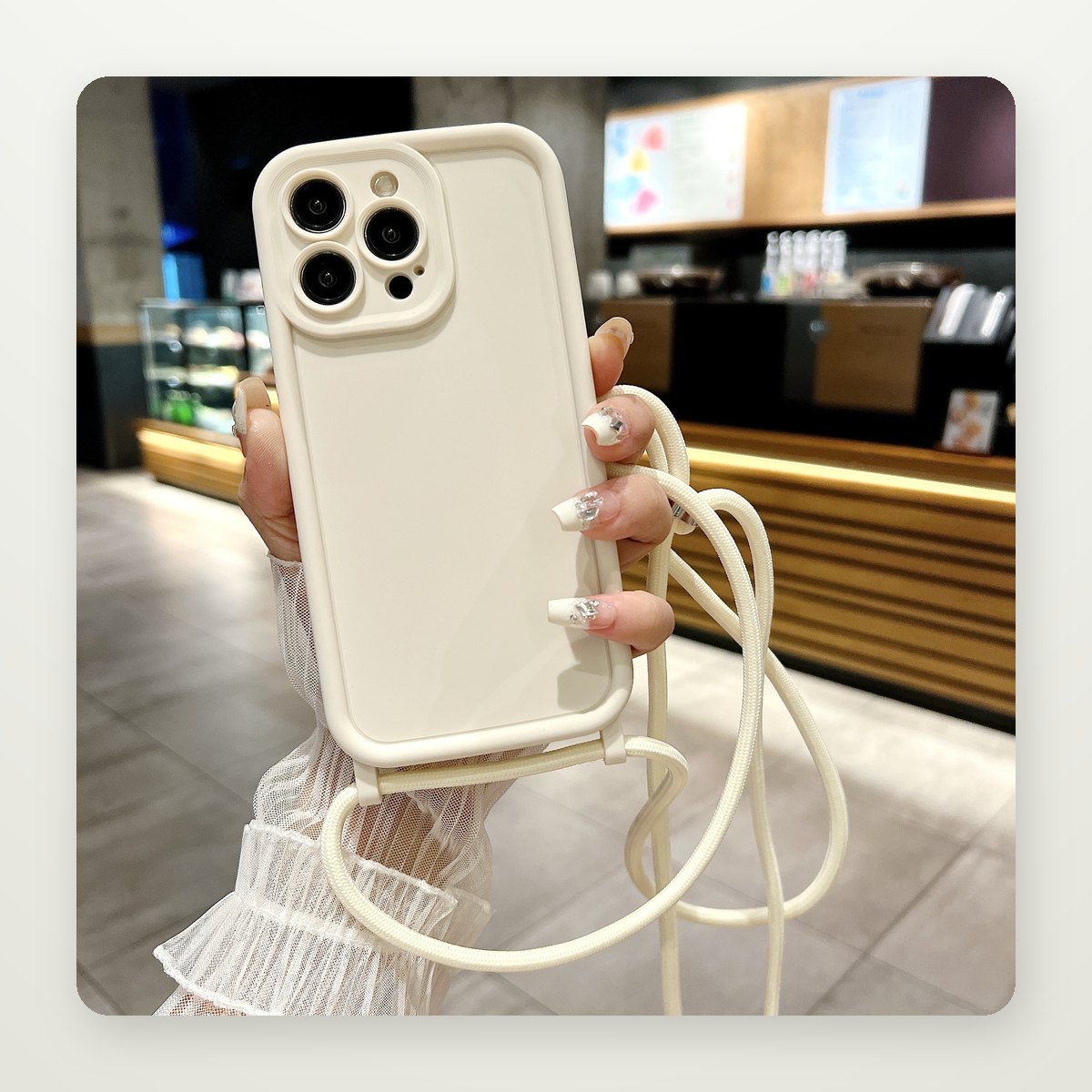 Crossbody Lanyard TPU Case for iPhone 11–16