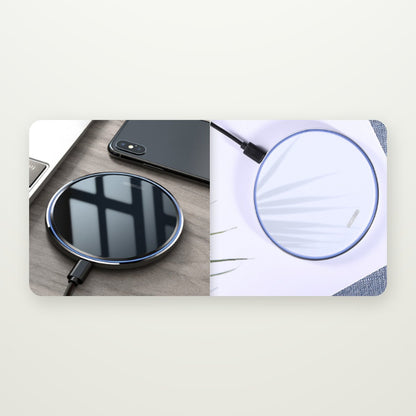 Mirror-Finish 10W Wireless Charging Pad