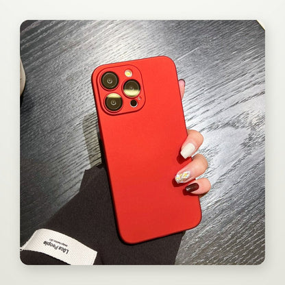 Ultra-Thin Frosted Hard Case for iPhone 11–15 & 17