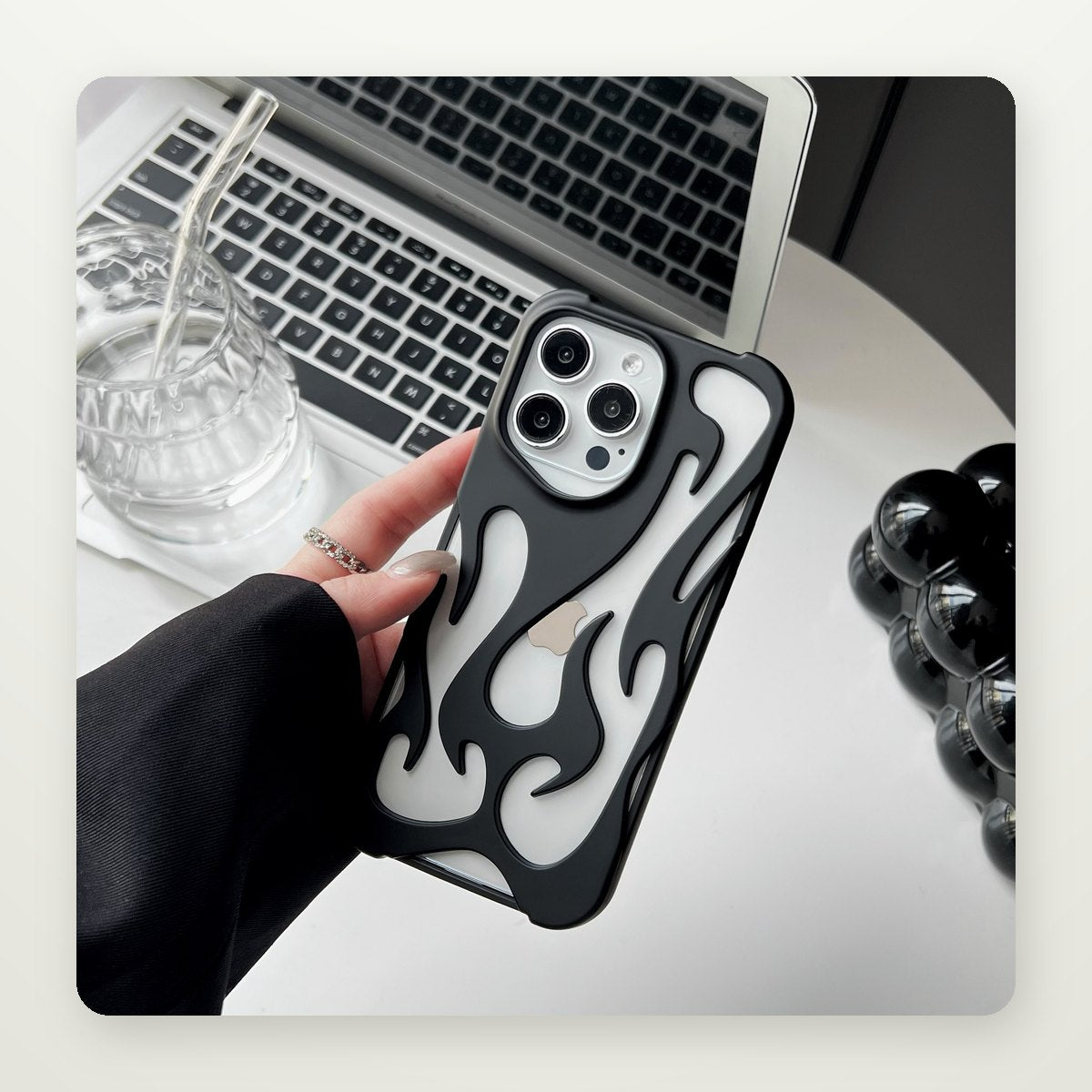Hollow Flame Heat-Vent Case for iPhone 17 & iPhone Air