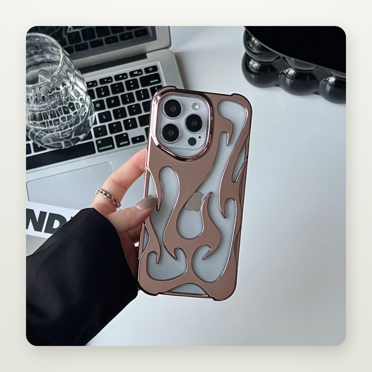 Hollow Flame Heat-Vent Case for iPhone 17 & iPhone Air