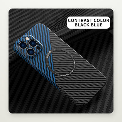 Carbon Fiber Pattern Case for iPhone 11–13 & 16 Plus